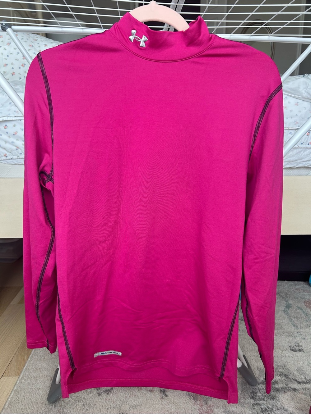 Under Armour Women’s, ColdGear Mock Neck Long Sleeve, slightly compression
